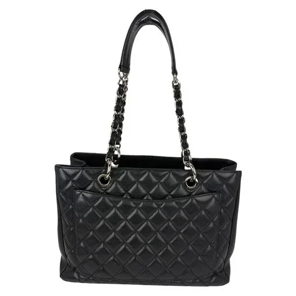 Chanel Caviar Quilted Black Grand Shopping GST Tote Bag - Picture 2 of 8